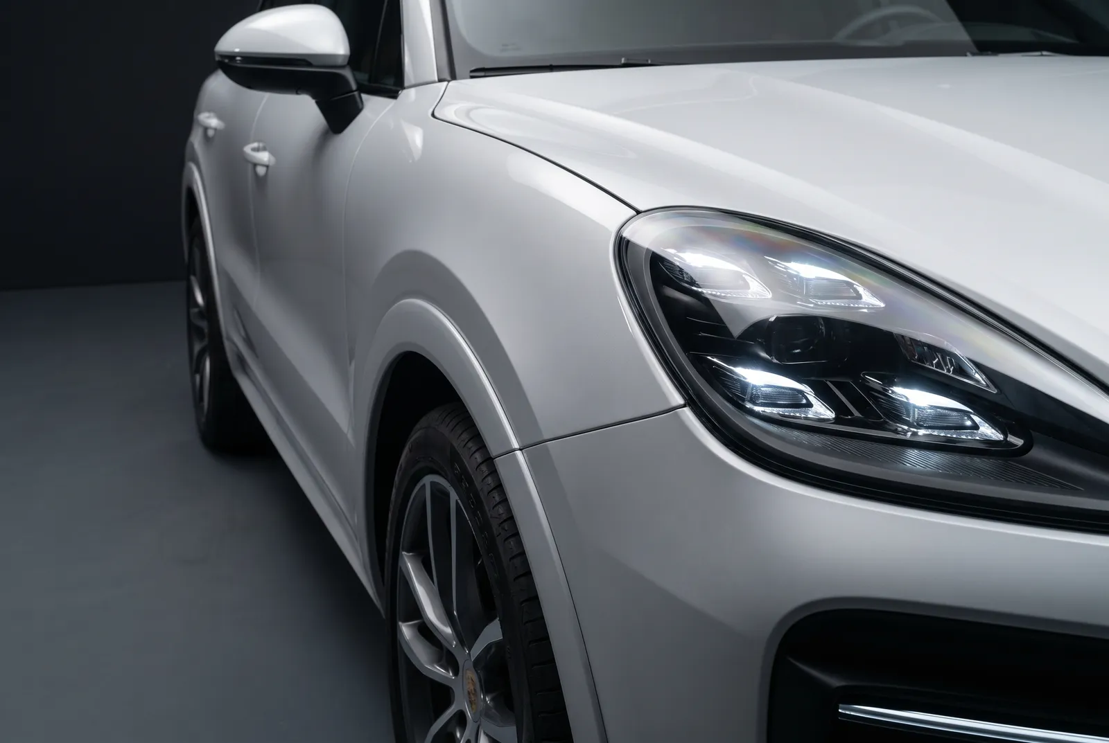 Detail van een Porsche Cayenne