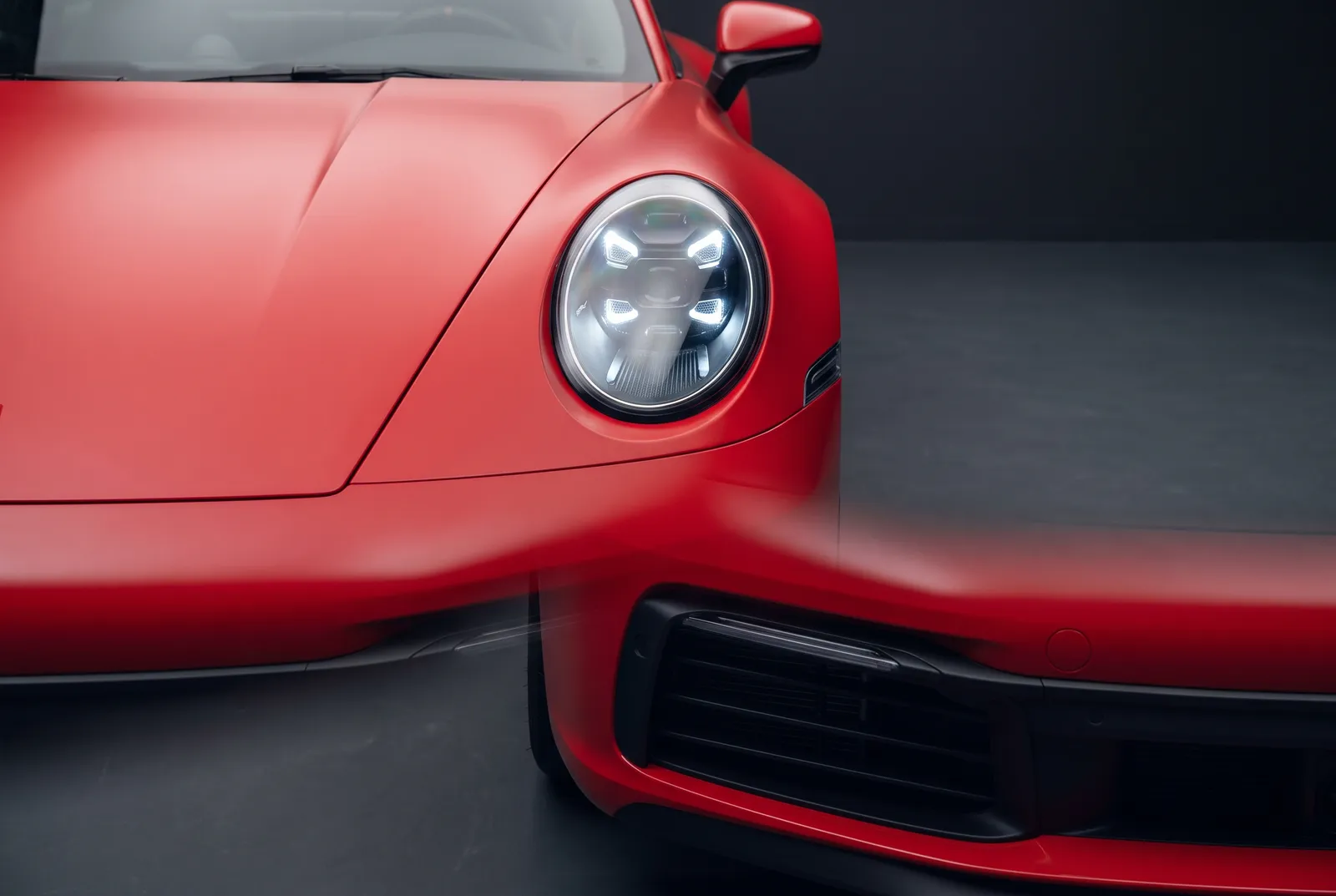 Detail van een Porsche