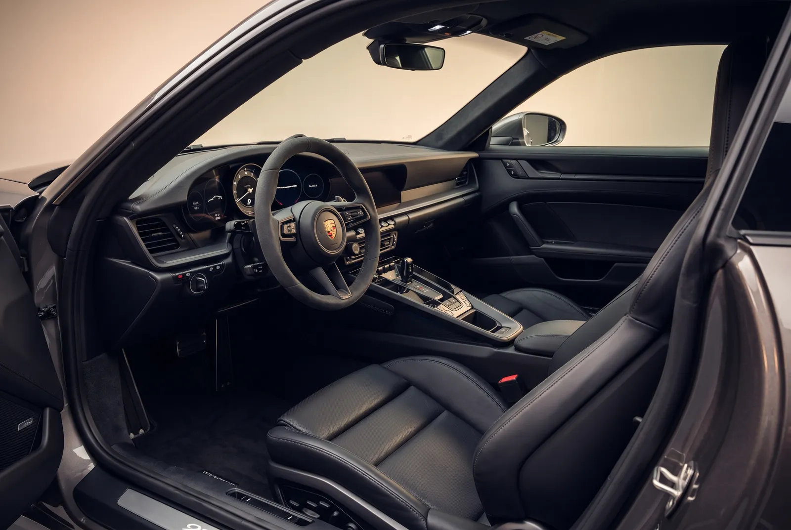 Interieur van een Porsche